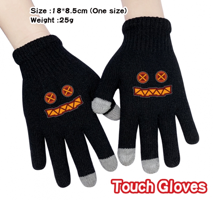 Blessings for a better world Anime touch screen knitting all finger gloves 18X8.5CM
