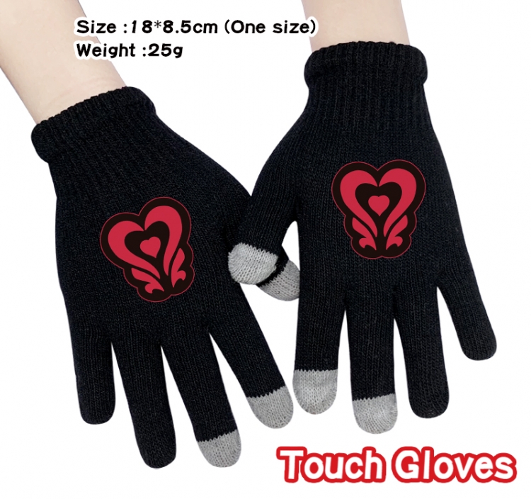 SK∞ Anime touch screen knitting all finger gloves 18X8.5CM