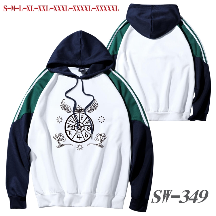 sailormoon Anime color contrast sweater pullover Hoodie from S to 5XL SW-349