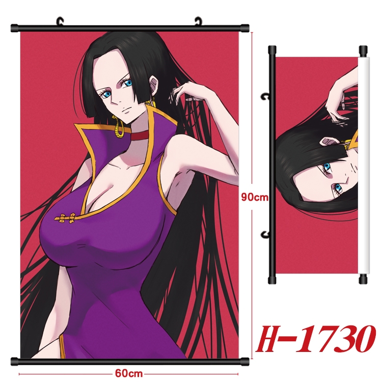 One Piece Anime Black Plastic Rod Canvas Painting 60X90CM  H-1730A