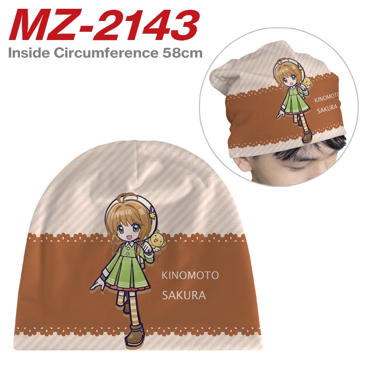 Card Captor Sakura Anime flannel full color hat cosplay men's and women's knitted hats 58cm MZ-2143