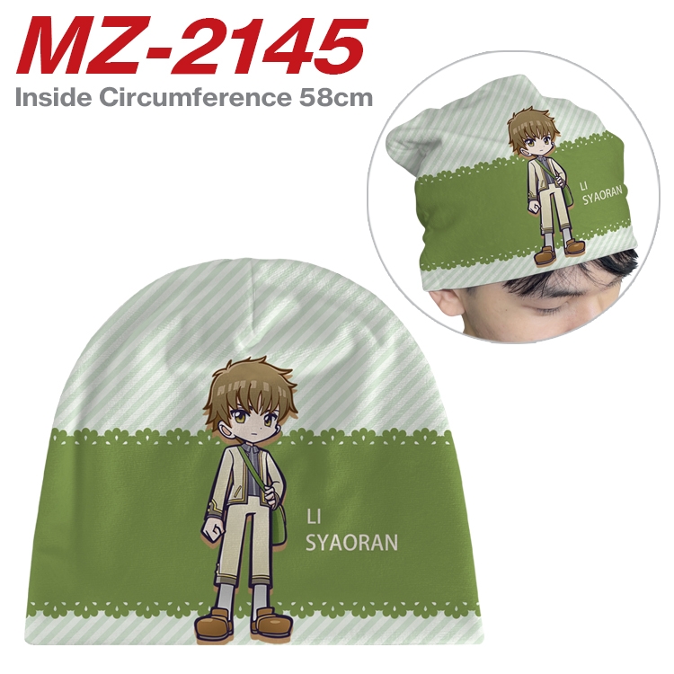 Card Captor Sakura Anime flannel full color hat cosplay men's and women's knitted hats 58cm MZ-2145