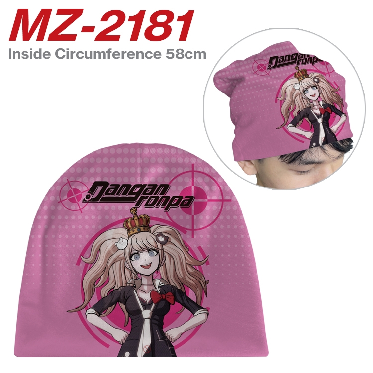 Dangan-Ronpa Anime flannel full color hat cosplay men's and women's knitted hats 58cm MZ-2181