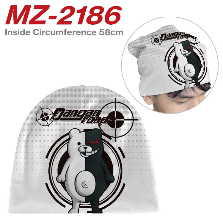 Dangan-Ronpa Anime flannel full color hat cosplay men's and women's knitted hats 58cm MZ-2186