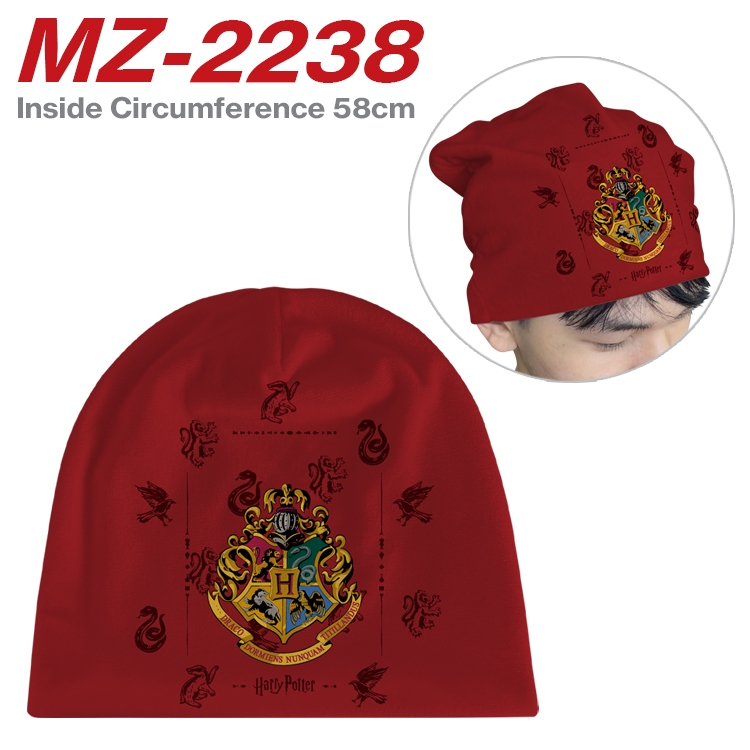 Harry Potter Anime flannel full color hat cosplay men's and women's knitted hats 58cm  MZ-2238