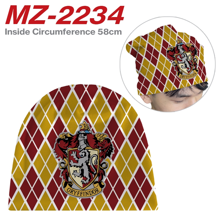 Harry Potter Anime flannel full color hat cosplay men's and women's knitted hats 58cm MZ-2234