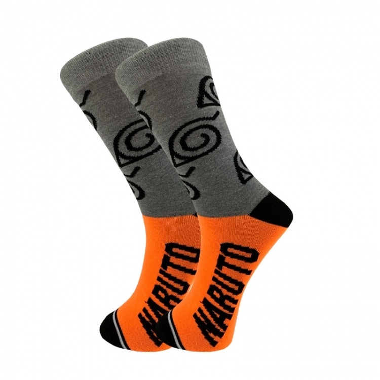 Naruto College Style Couple Letter Medium Sneakers Fashion Socks price for 10 pcs