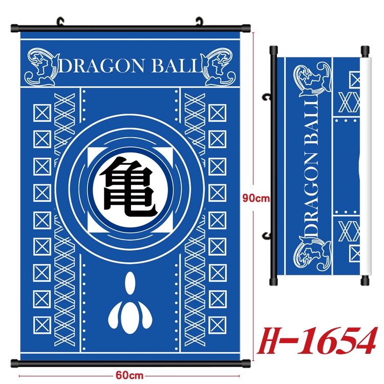 DRAGON BALL Anime Black Plastic Rod Canvas Painting Wall Scroll 60X90CM  H-1654A