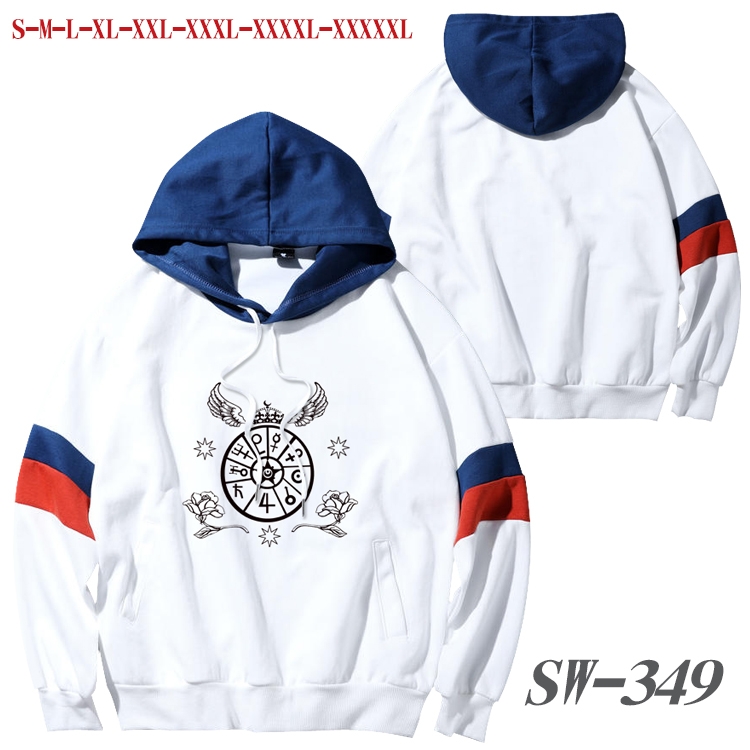 sailormoon Anime cotton color matching pullover sweater hoodie from S to 5XL SW-349