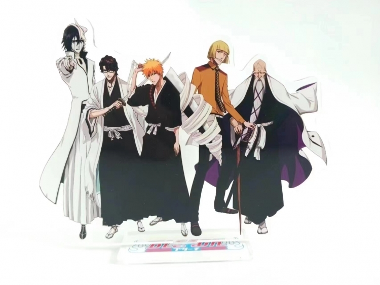 Bleach Anime Laser Acrylic Humanoid  keychain Standing Plates