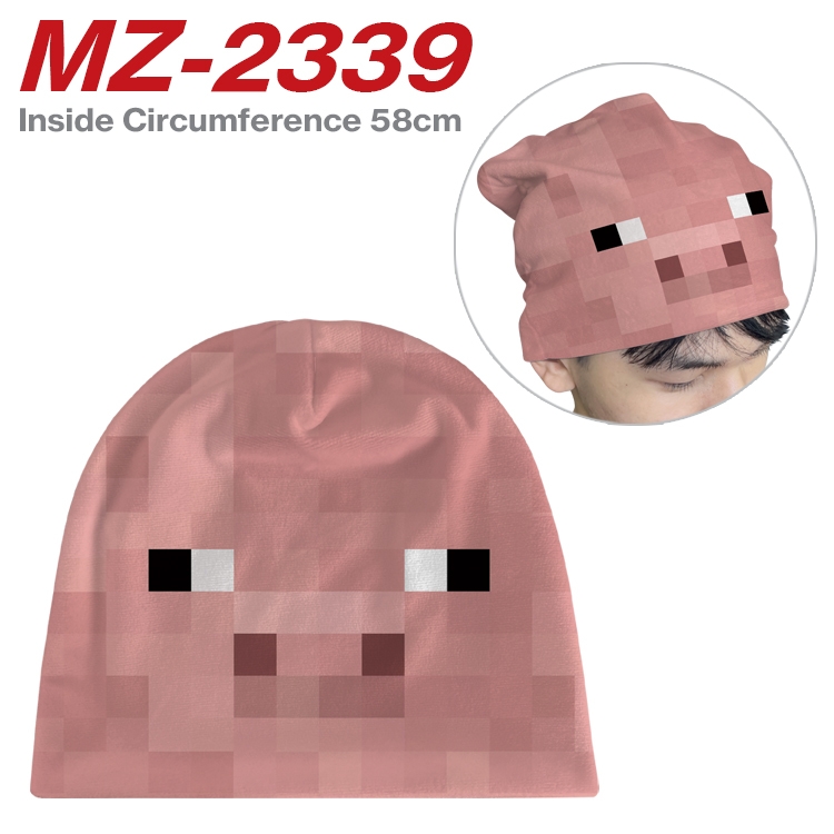 Minecraft Anime flannel full color hat cosplay men's and women's knitted hats 58cm MZ-2339