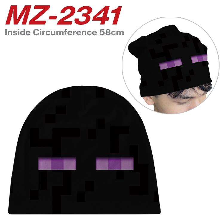 Minecraft Anime flannel full color hat cosplay men's and women's knitted hats 58cm  MZ-2341