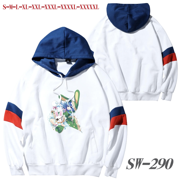 Date-A-Live Anime cotton color matching pullover sweater hoodie from S to 5XL SW-290