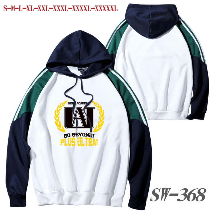 My Hero Academia Anime color contrast sweater pullover Hoodie from S to 5XL SW-368