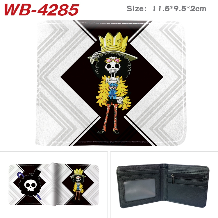One Piece Animation color PU leather folding wallet 11.5X9X2CM  WB-4285A