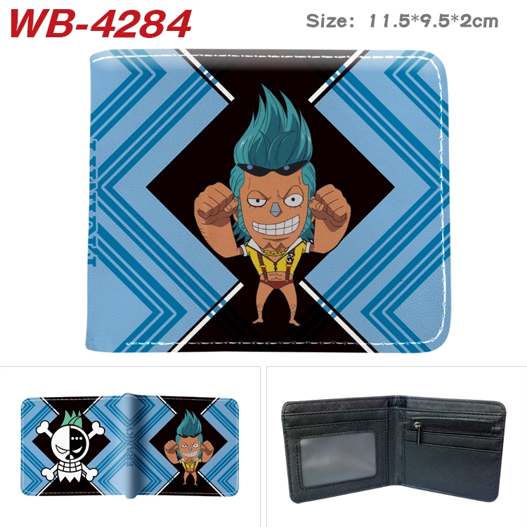 One Piece Animation color PU leather folding wallet 11.5X9X2CM  WB-4284A