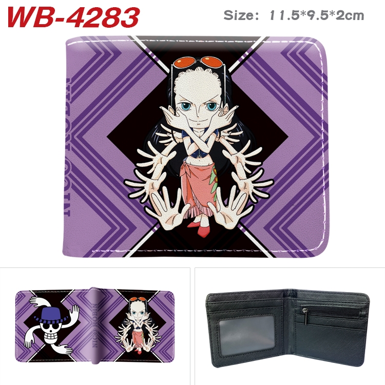 One Piece Animation color PU leather folding wallet 11.5X9X2CM WB-4283A