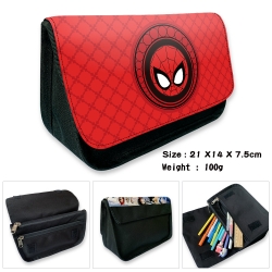 Superhero Velcro canvas zipper...