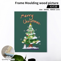 Christmas wooden frame paintin...