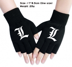 Death note Anime knitted half ...