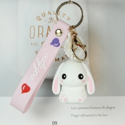 rabbit Cartoon doll key chain ...