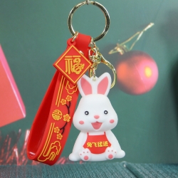 rabbit Cartoon doll key chain ...