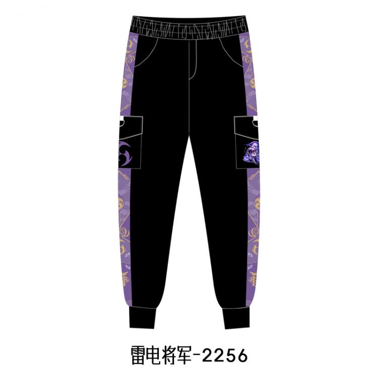 Genshin Impact Anime surrounding thick casual overalls trousers from S to 3XL