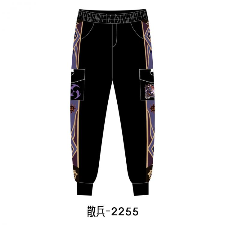 Genshin Impact Anime surrounding thick casual overalls trousers from S to 3XL