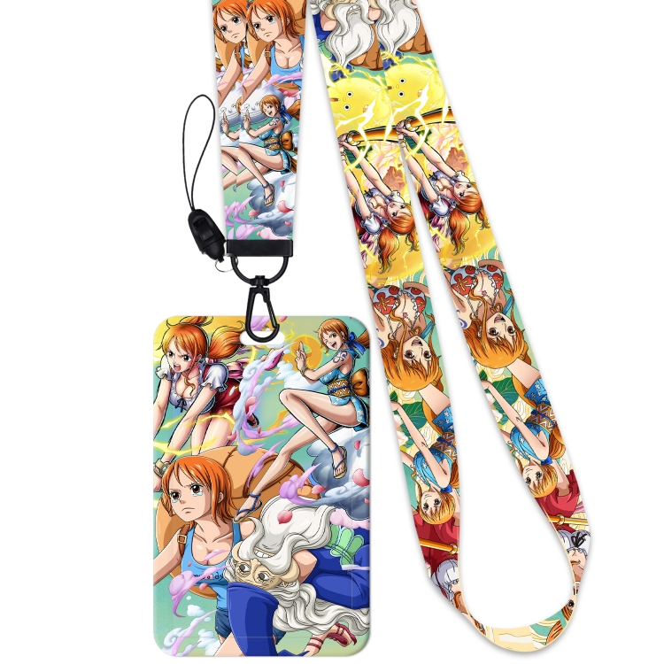 One Piece  Black Button Anime Long Strap + Card Sleeve 2-Piece Set 45cm price for 2 pcs