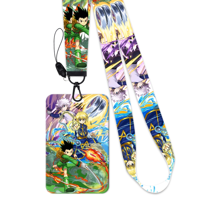 HunterXHunter Black Button Anime Long Strap   Card Sleeve 2-Piece Set 45cm price for 2 pcs