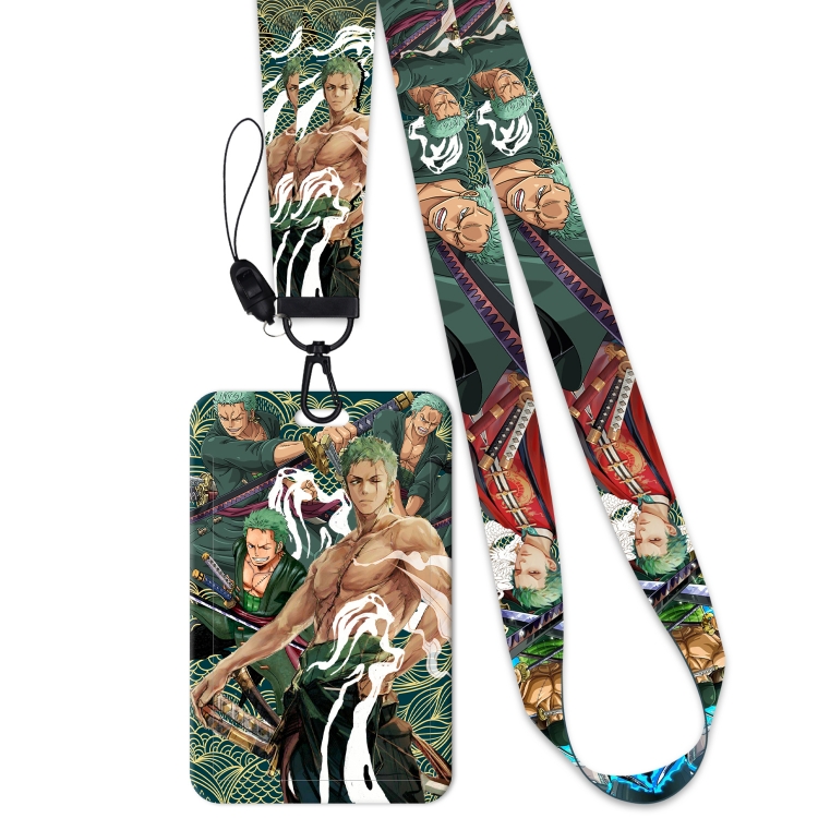 One Piece  Black Button Anime Long Strap + Card Sleeve 2-Piece Set 45cm price for 2 pcs