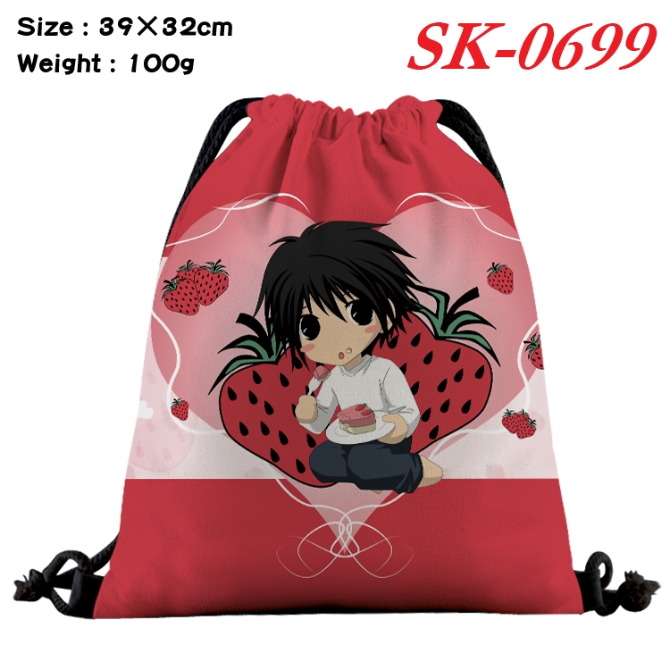 Death note Anime perimeter waterproof nylon full color bundle pocket 39x32cm SK-0699A