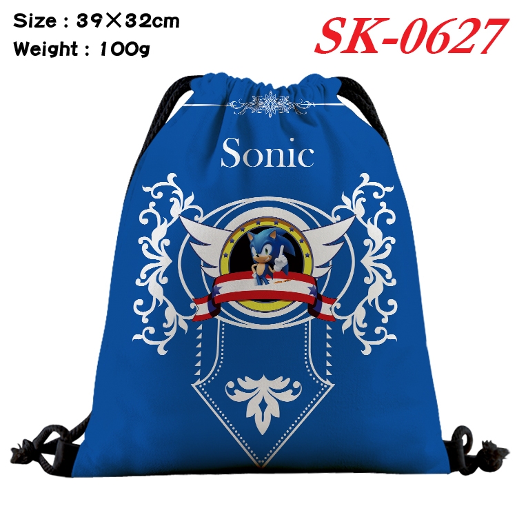 Sonic The Hedgehog Anime perimeter waterproof nylon full color bundle pocket 39x32cm SK-0627A