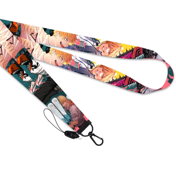 Chainsaw man Black buckle long mobile phone lanyard 45cm price for 10 pcs