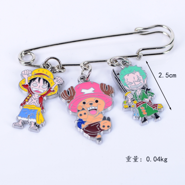 One Piece Anime metal brooch bag accessories pants waist clip price for 5 pcs