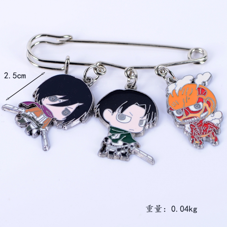 Shingeki no Kyojin Anime metal brooch bag accessories pants waist clip price for 5 pcs