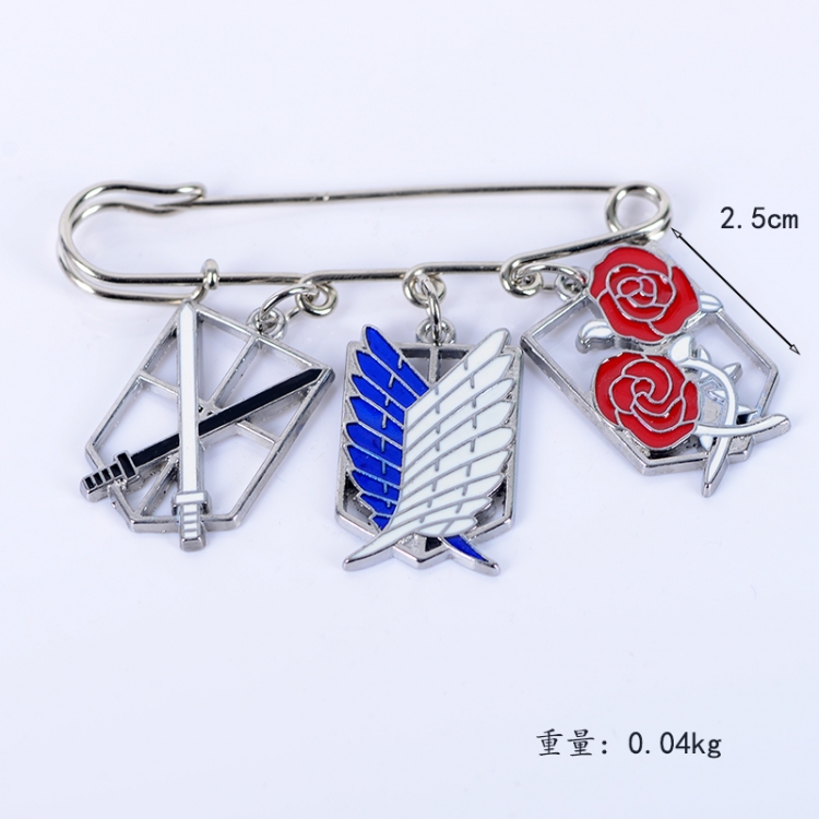 Shingeki no Kyojin Anime metal brooch bag accessories pants waist clip price for 5 pcs