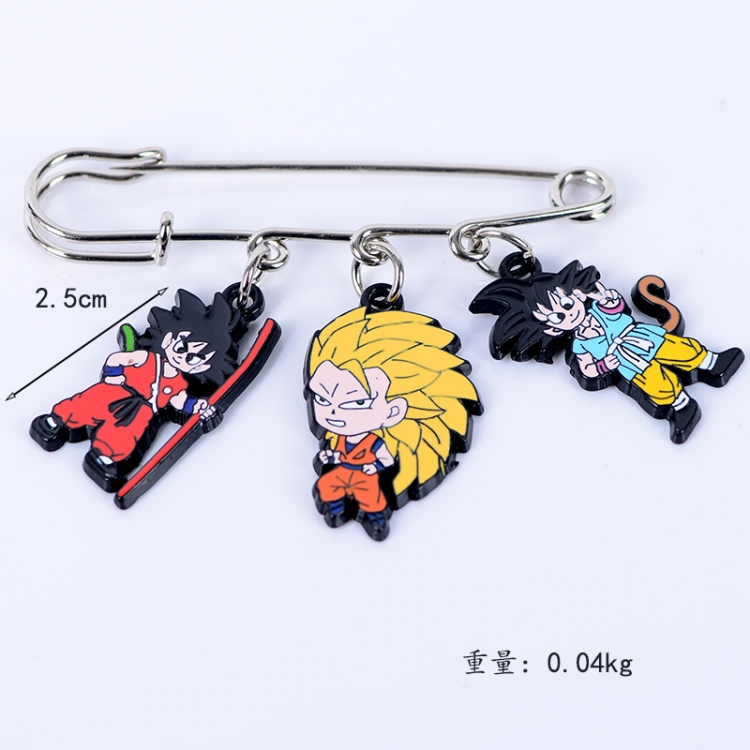 DRAGON BALL Anime metal brooch bag accessories pants waist clip price for 5 pcs