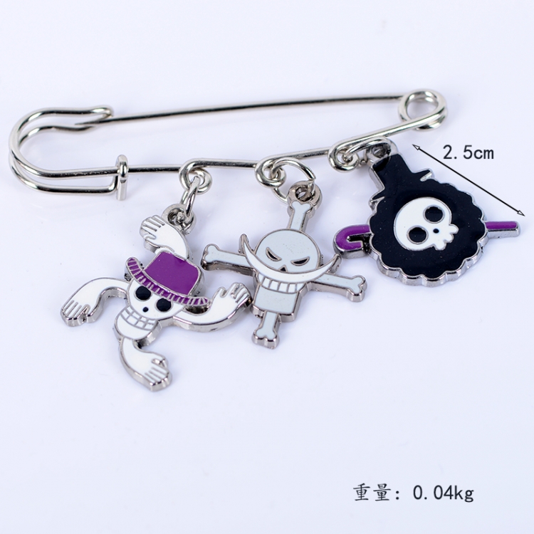 One Piece Anime metal brooch bag accessories pants waist clip price for 5 pcs