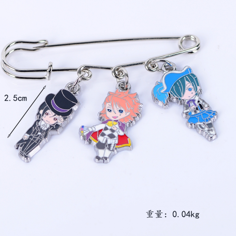 Kuroshitsuji Anime metal brooch bag accessories pants waist clip price for 5 pcs
