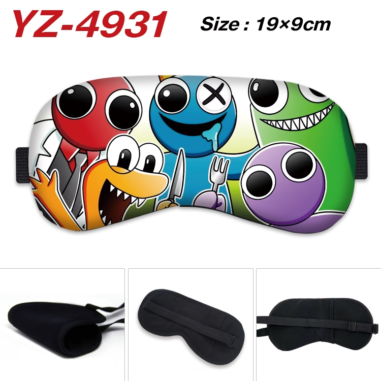 Rainbow friends Game animation ice cotton eye mask without ice bag price for 5 pcs  YZ-4931
