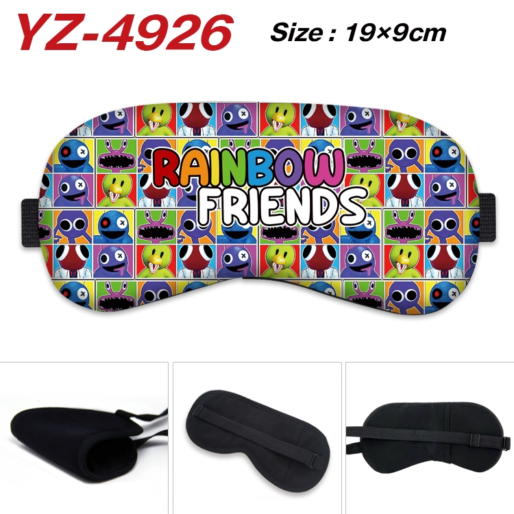 Rainbow friends Game animation ice cotton eye mask without ice bag price for 5 pcs YZ-4926