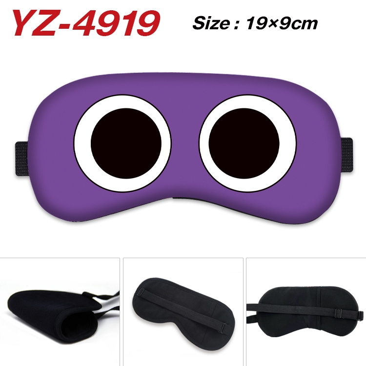 Rainbow friends Game animation ice cotton eye mask without ice bag price for 5 pcs YZ-4919