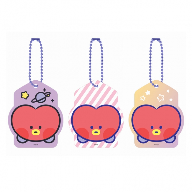 BTS Acrylic key ring bag pendant 5.5CM price for 5 pcs