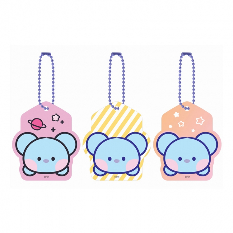 BTS Acrylic key ring bag pendant 5.5CM price for 5 pcs