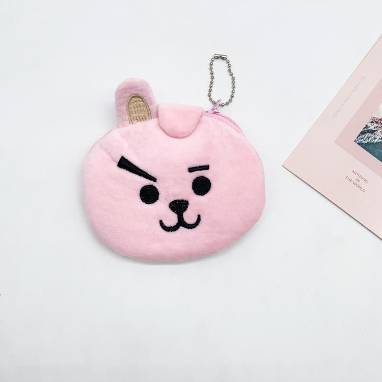 BTS Plush three-dimensional wallet cute storage price for 5 pcsbag