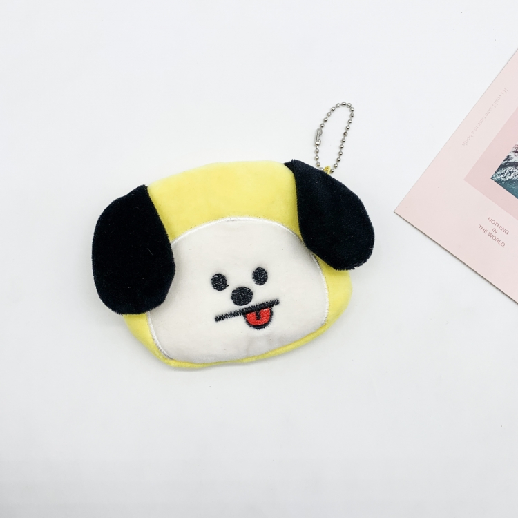 BTS Plush three-dimensional wallet cute storage price for 5 pcsbag
