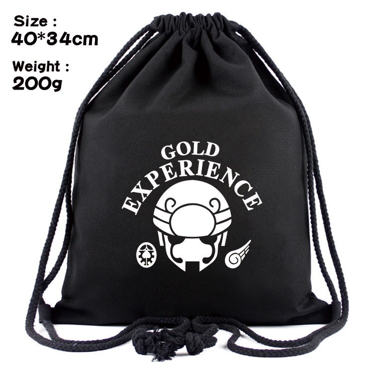 JoJos Bizarre Adventure Anime Coloring Book Drawstring Backpack 40X34cm 200g