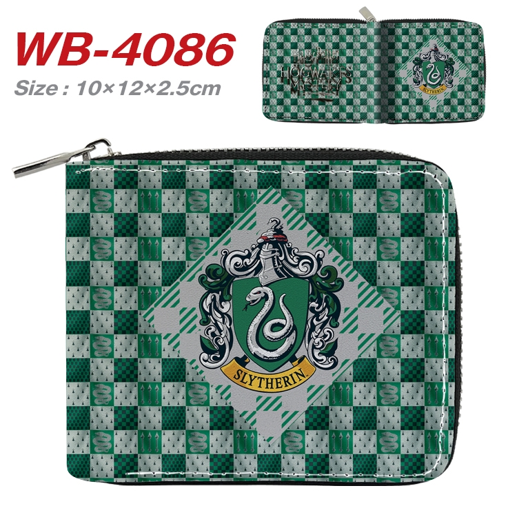 Harry Potter Anime Full Color Short All Inclusive Zipper Wallet 10x12x2.5cm WB-4086A