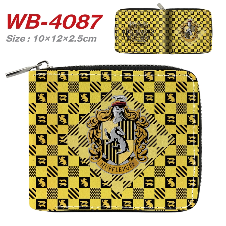 Harry Potter Anime Full Color Short All Inclusive Zipper Wallet 10x12x2.5cm WB-4087A